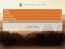 Tablet Screenshot of mairie-sizun.fr